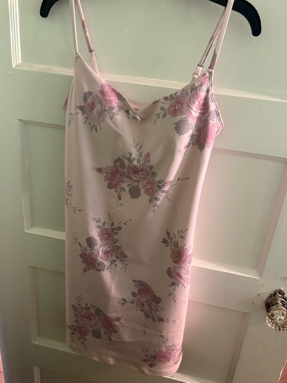 Charlotte Russe women’s Tank Dress in Light Pink flower